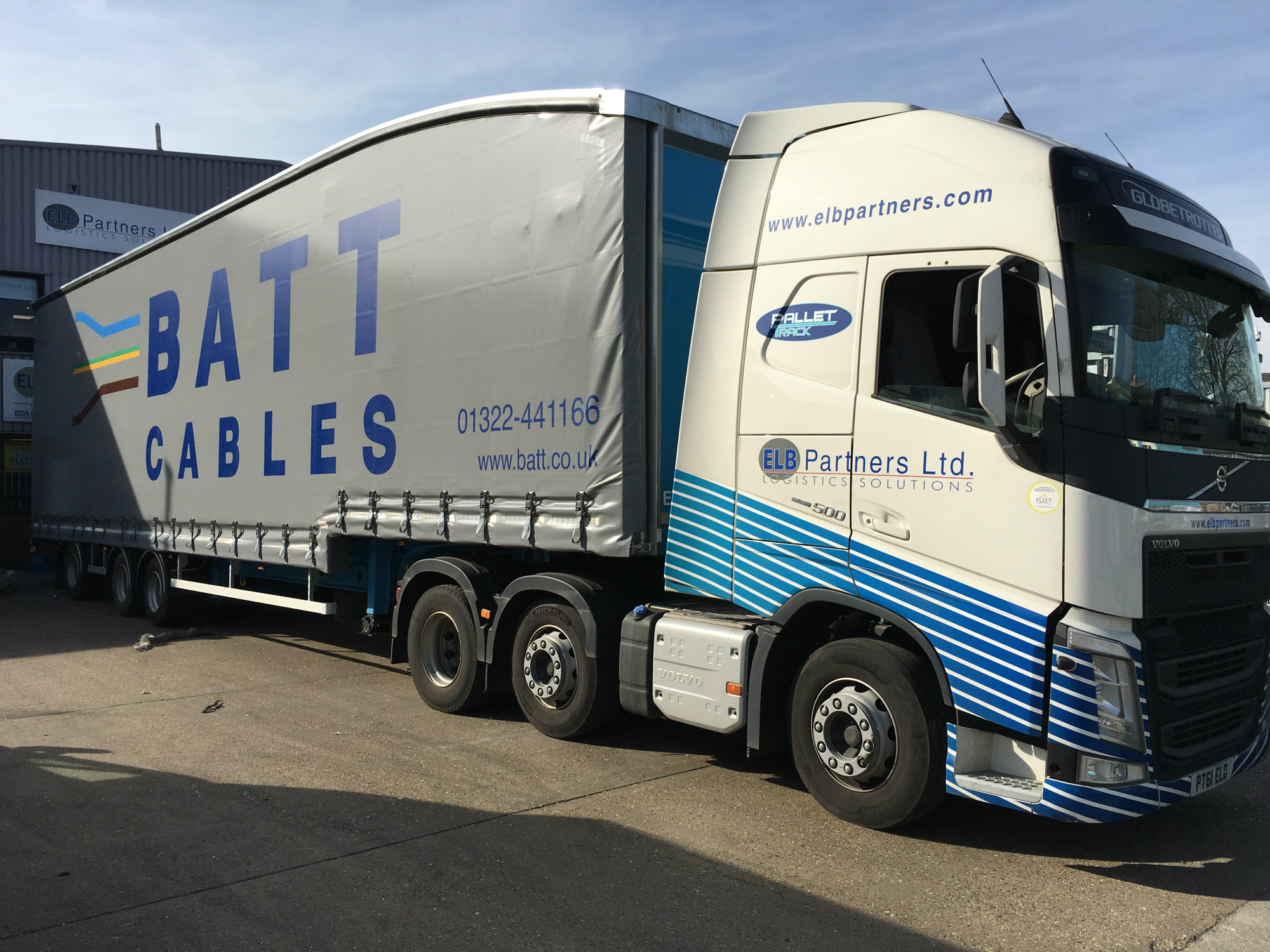 ELB Partners lorry delivering for Batt Cables
